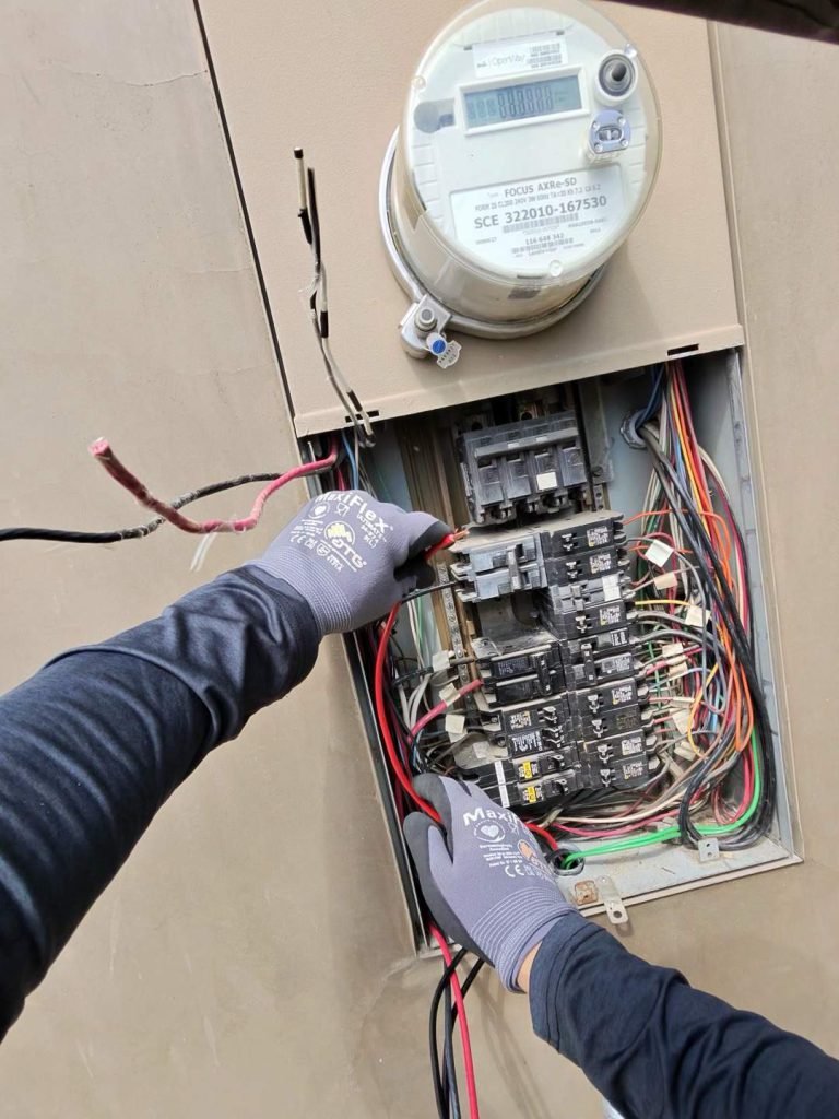 Electrical panel work completed by LG Electric