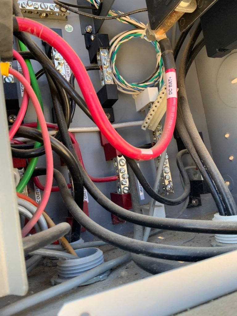 Detailed electrical panel wiring by LG Electric