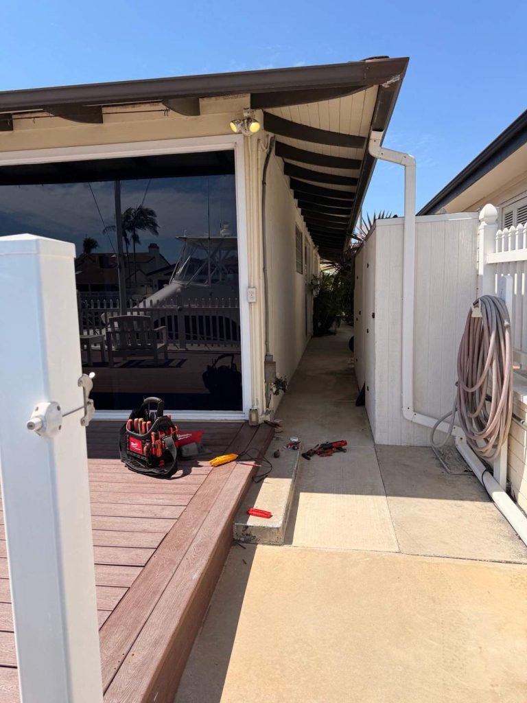 LG Electric tools during an electrical service visit