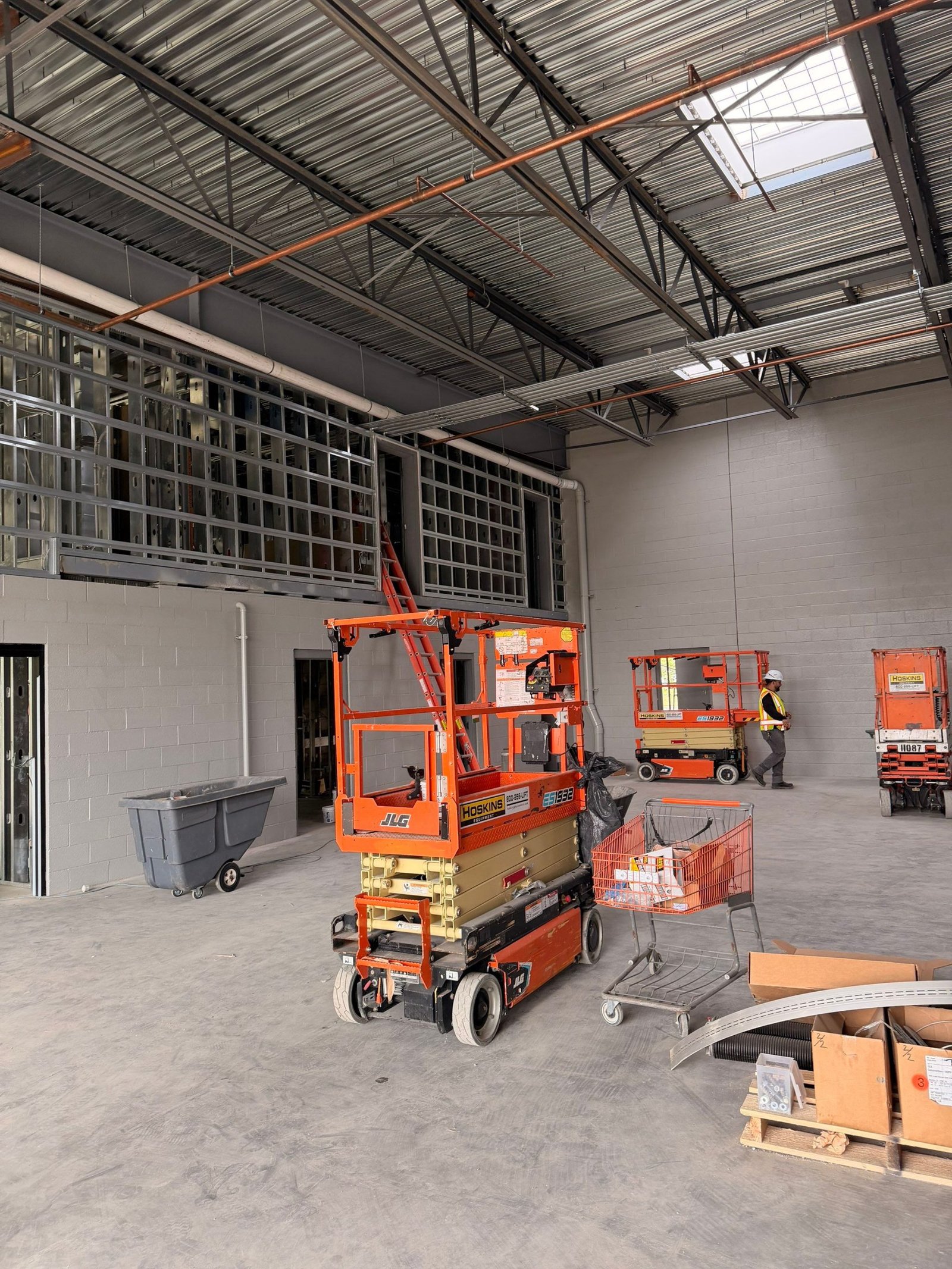 LG Electric commercial electrical project in progress